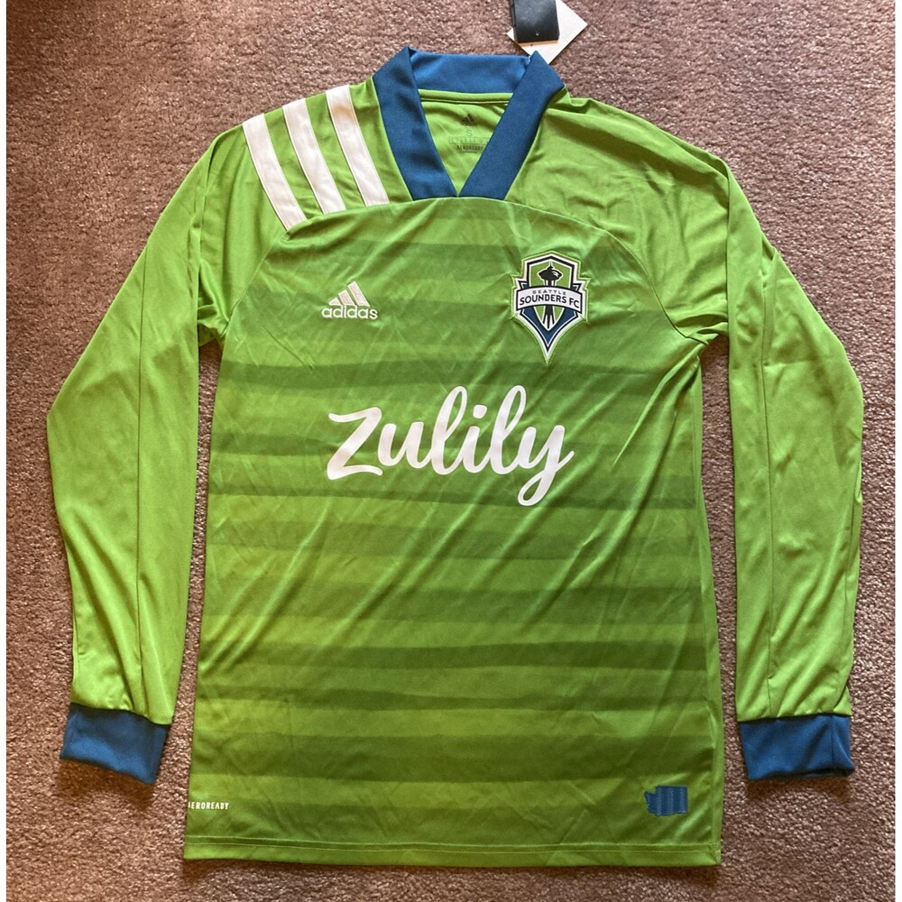 Adidas Seattle Sounders Zulily Pitch Long Sleeve Soccer Jersey Sz Small FI4021